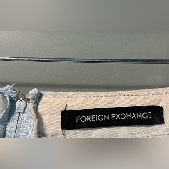 Backless Foreign Exchange Blue Cloud Strappy Summer Dress - Picture 3 of 3